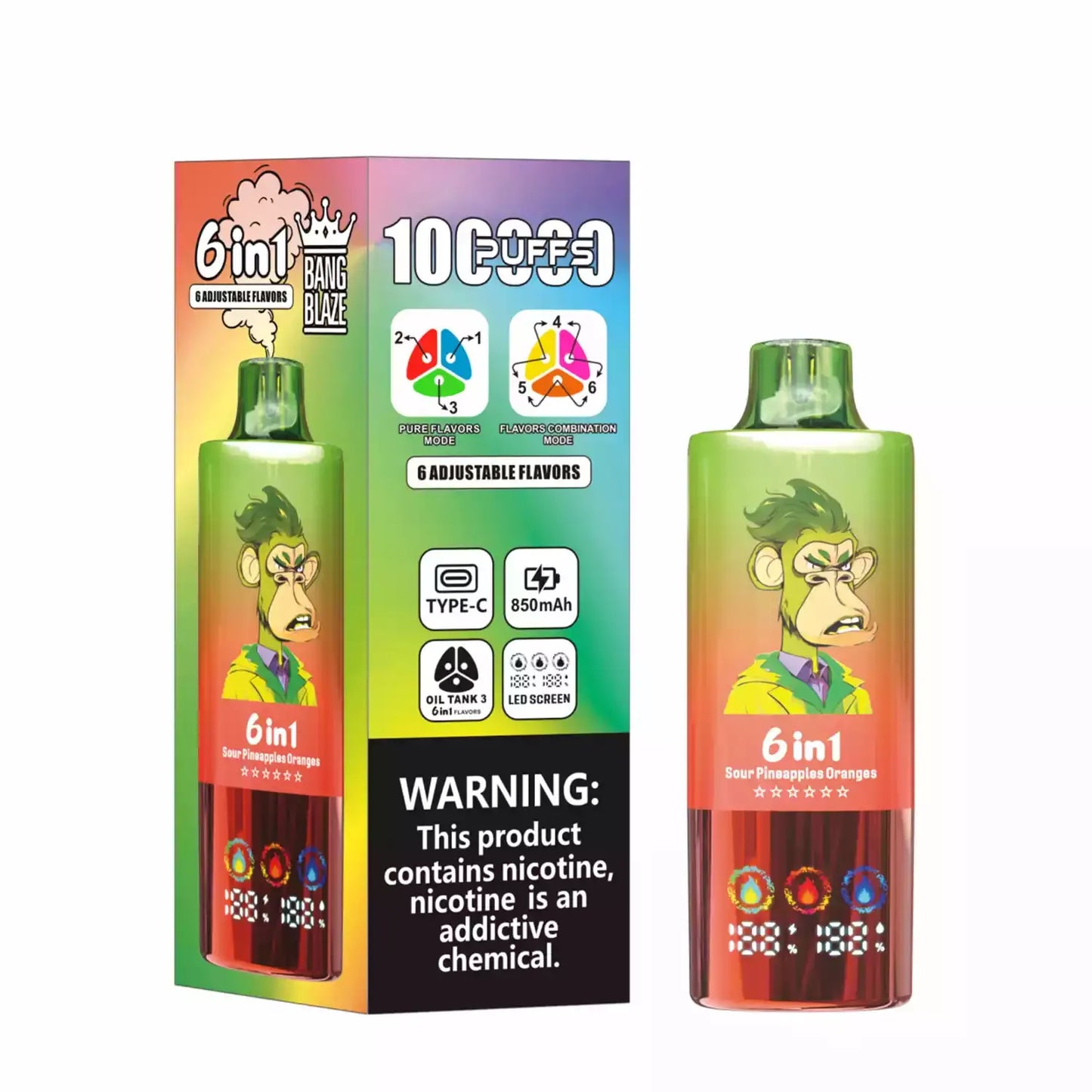 Bang Blaze 100000 Puffs 6 in 1 Flavors – Ultimate 100k Vape Experience