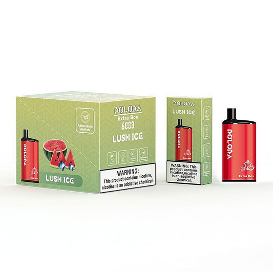 DOLODA Extra Box 6000 Puffs 2% 5% Nicotine Rechargeable Disposable Pod