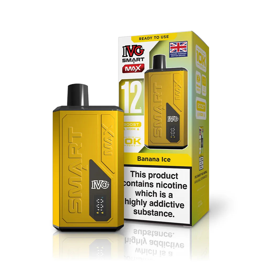 IVG Smart Max Vape Kit-20mg,1000mAh Battery,10ml E-liquid,Multiple Nicotine20 Flavors