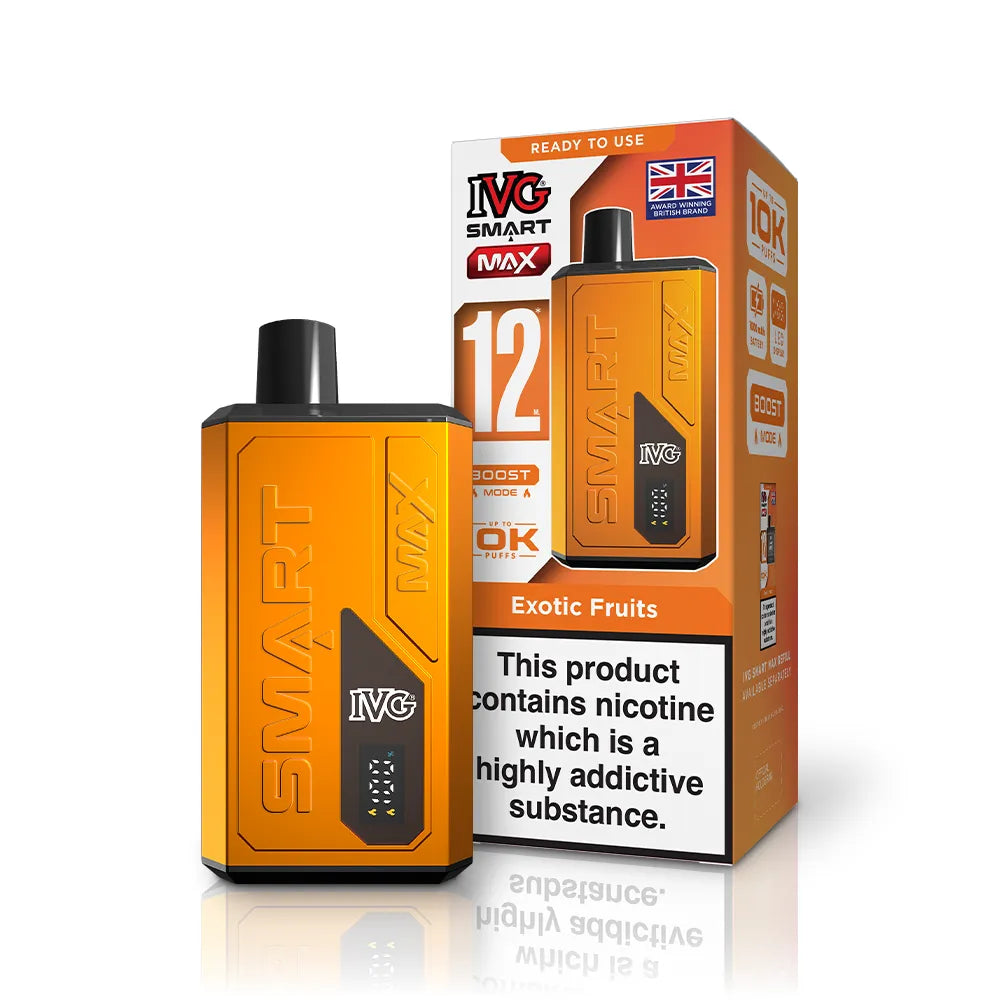 IVG Smart Max Vape Kit-20mg,1000mAh Battery,10ml E-liquid,Multiple Nicotine20 Flavors