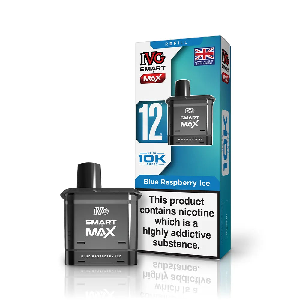 IVG Smart Max Prefilled Pods-1000mAh Battery,10ml E-liquid,Multiple Nicotine 25 Flavors