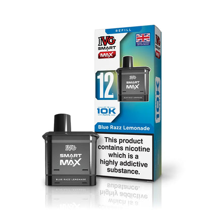 IVG Smart Max Prefilled Pods-1000mAh Battery,10ml E-liquid,Multiple Nicotine 25 Flavors