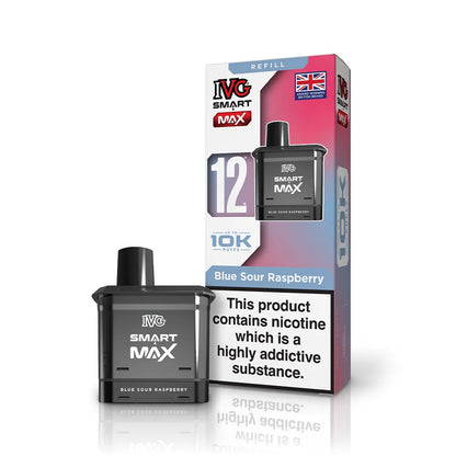 IVG Smart Max Prefilled Pods-1000mAh Battery,10ml E-liquid,Multiple Nicotine 25 Flavors