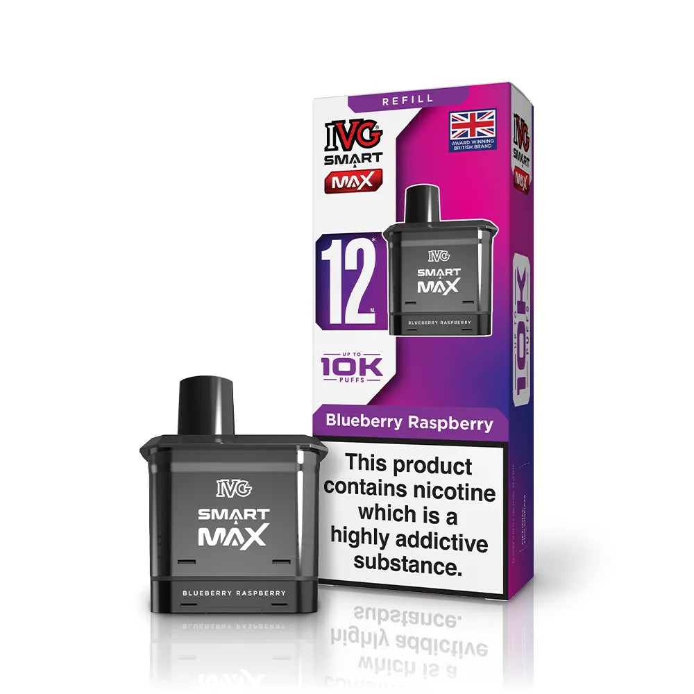 IVG Smart Max Prefilled Pods-1000mAh Battery,10ml E-liquid,Multiple Nicotine 25 Flavors