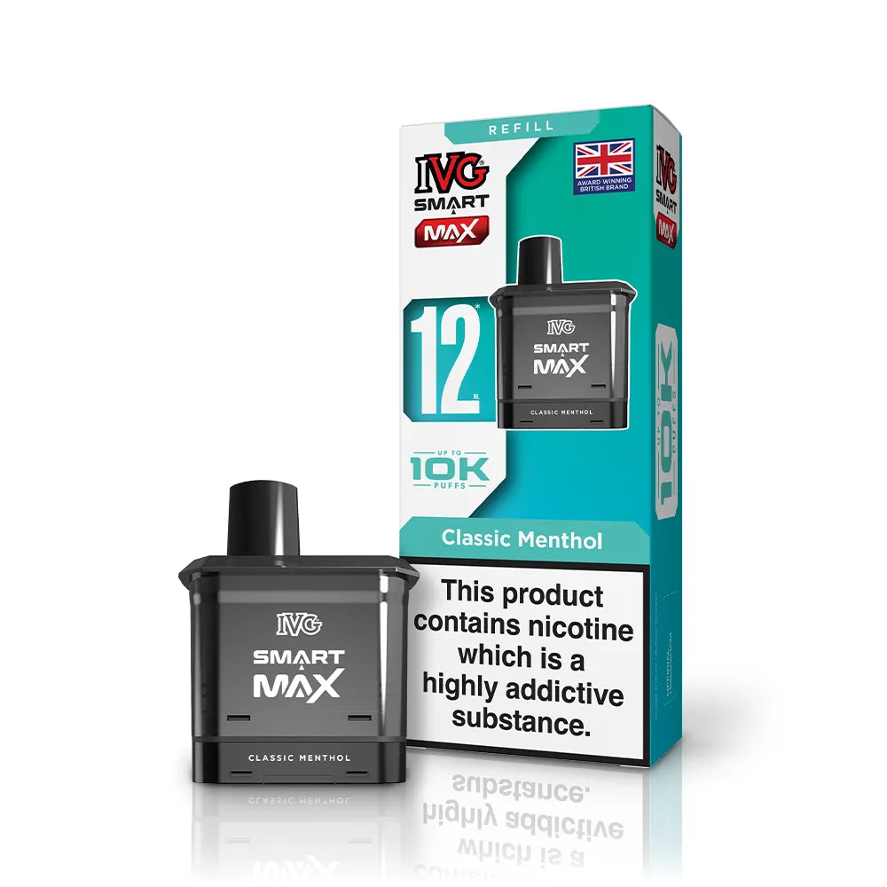 IVG Smart Max Prefilled Pods-1000mAh Battery,10ml E-liquid,Multiple Nicotine 25 Flavors
