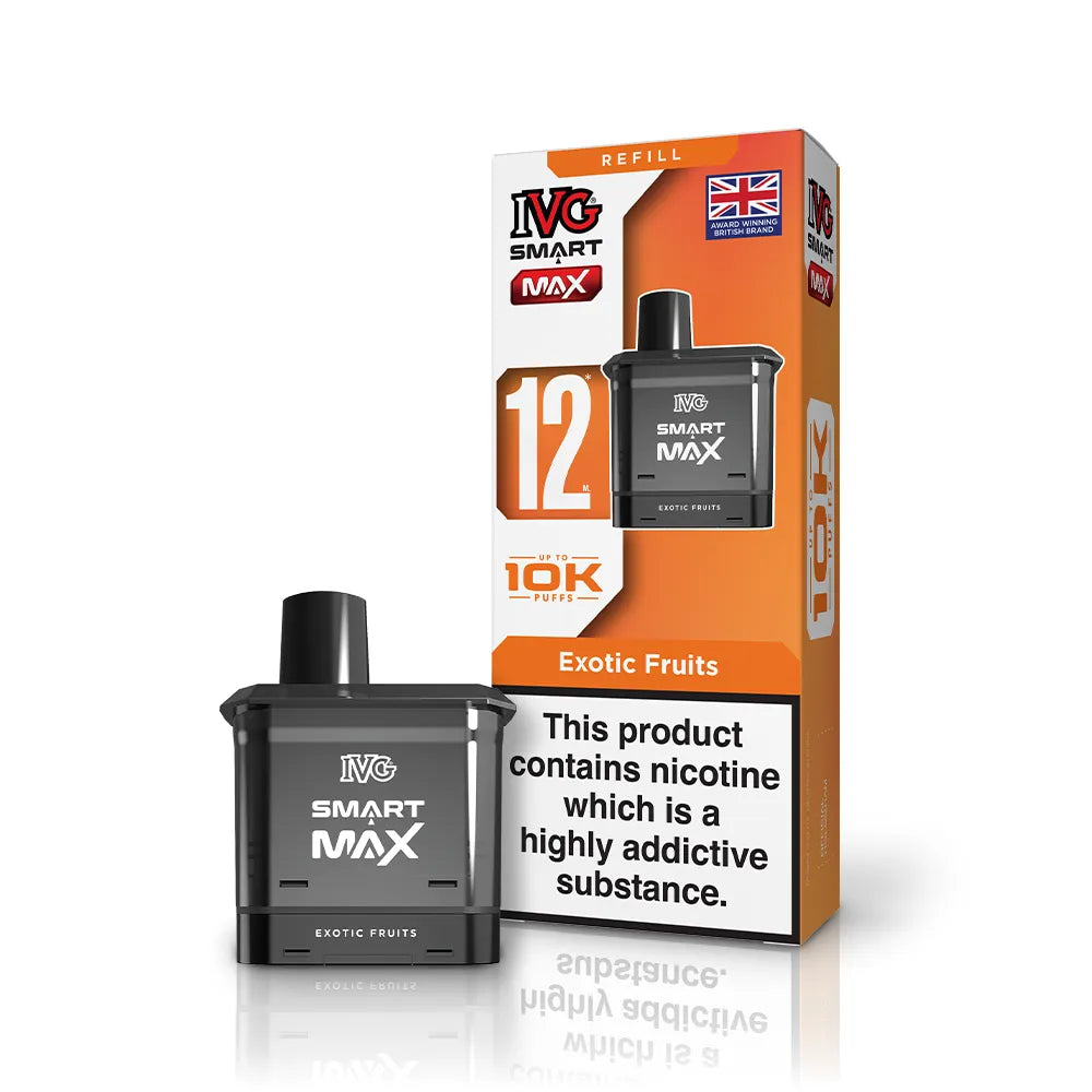 IVG Smart Max Prefilled Pods-1000mAh Battery,10ml E-liquid,Multiple Nicotine 25 Flavors
