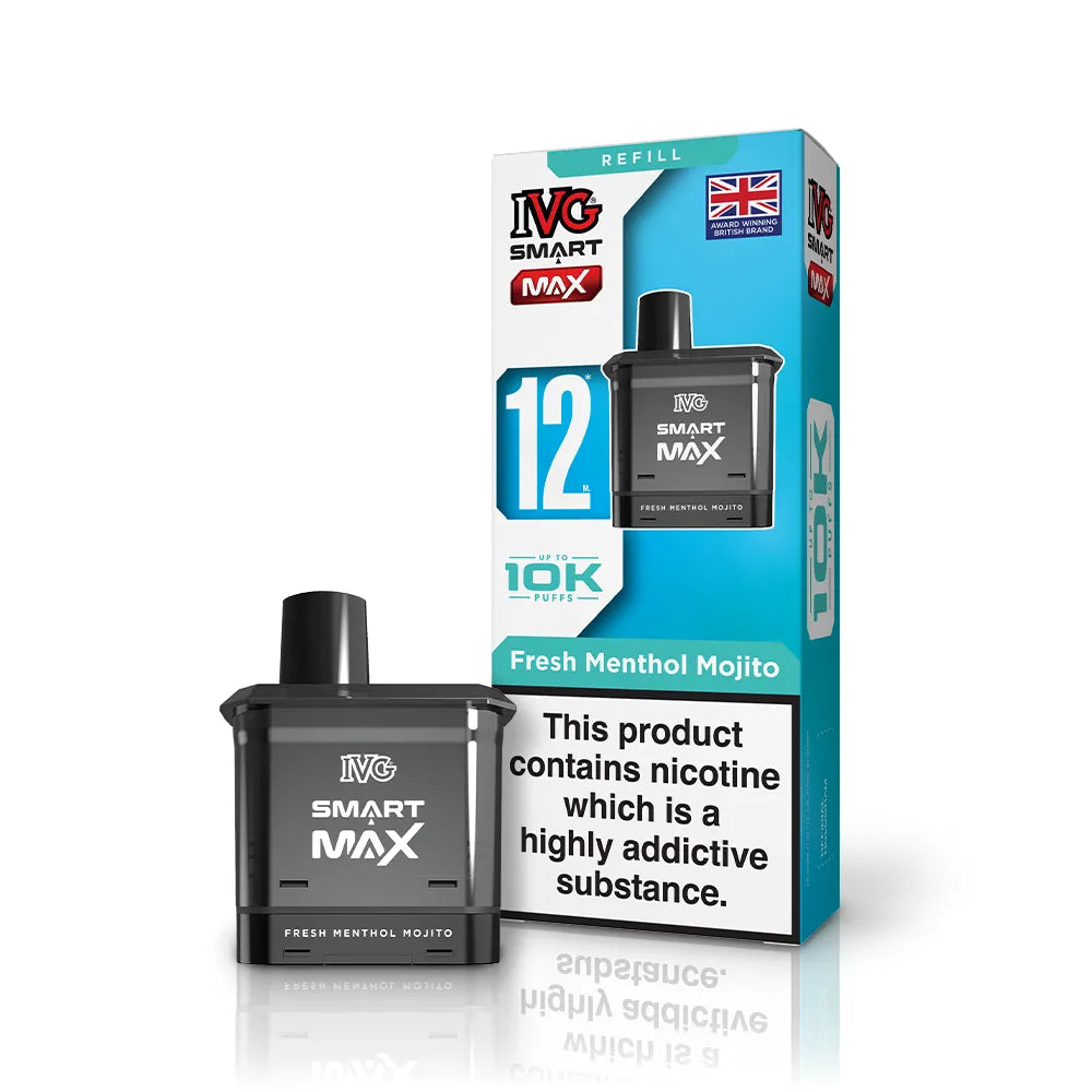 IVG Smart Max Prefilled Pods-1000mAh Battery,10ml E-liquid,Multiple Nicotine 25 Flavors