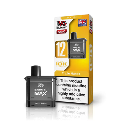 IVG Smart Max Prefilled Pods-1000mAh Battery,10ml E-liquid,Multiple Nicotine 25 Flavors