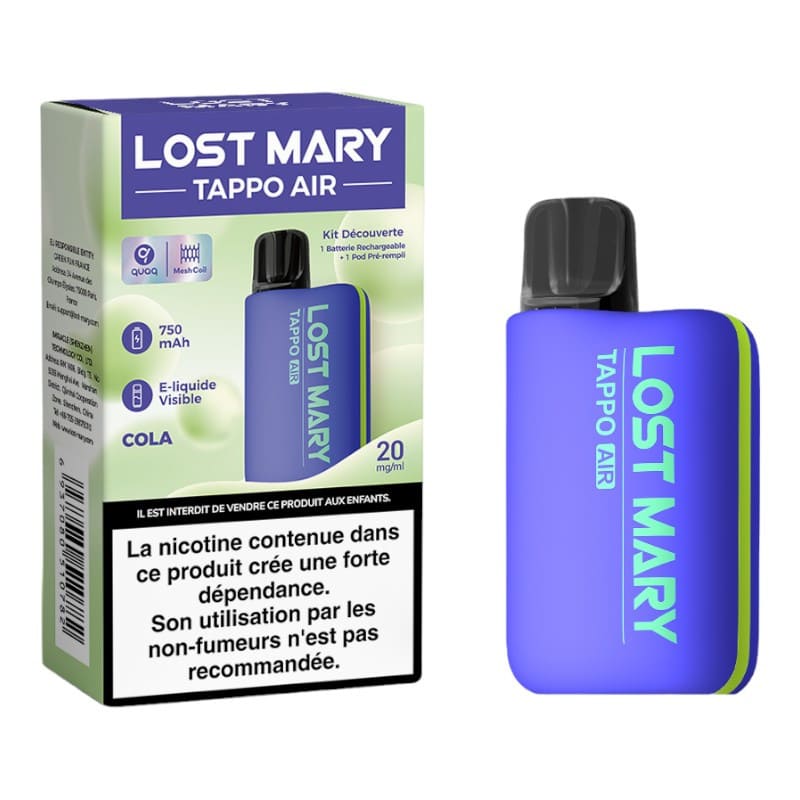 LOST MARY Tappo Air - Kit E-Cigarette avec Cartouche Rechargeable