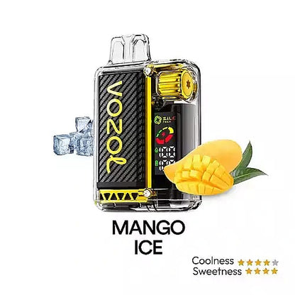 Vozol Vista 20K Puffs Disposable Vape | Dual Mesh with LED Digital Screen 20mL e-liquid 650mAh battery 17 unique flavors