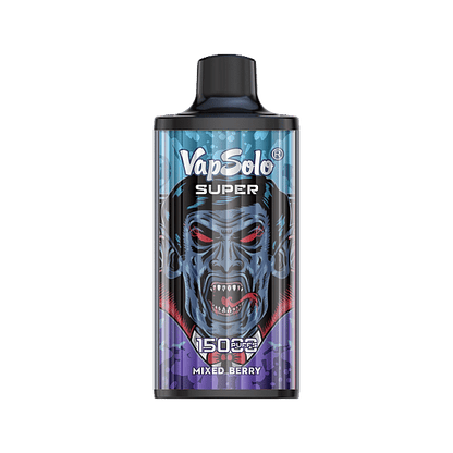 VapSolo Super 15K Puffs Disposable Vape | Ajustable Airflow,Mesh Coil,Type-C Port