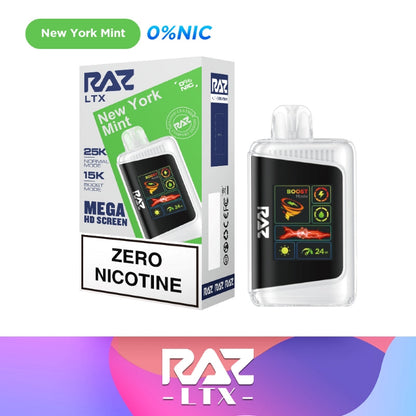 RAZ LTX 25K Nicotine Free Disposable Vape 0%