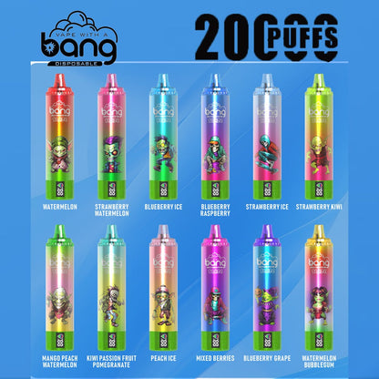 Bang King Double Crystal 20000 Puffs Vape 20K Disposable Vape Pen E Cigarette Prefilled 25ml 650mAh