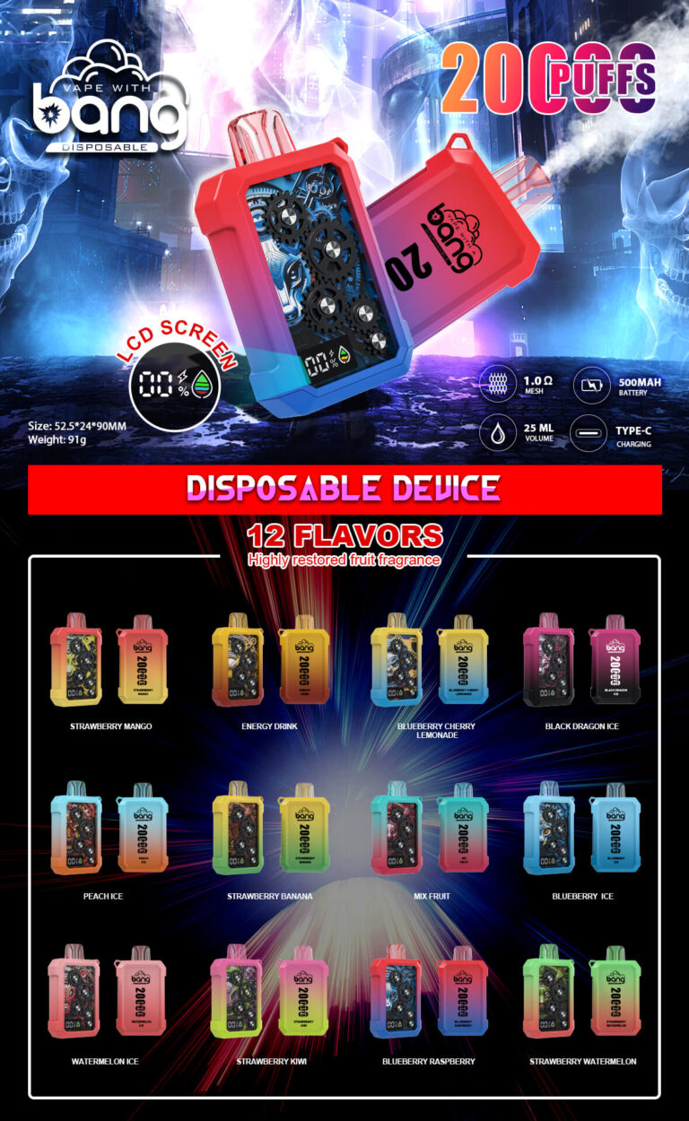 Bang Vape 20000Puffs Wholesale Electronic Cigarette Vape Bang King  20K Desechables Disposable Vape