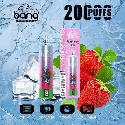 Bang King Double Crystal 20000 Puffs Vape 20K Disposable Vape Pen E Cigarette Prefilled 25ml 650mAh