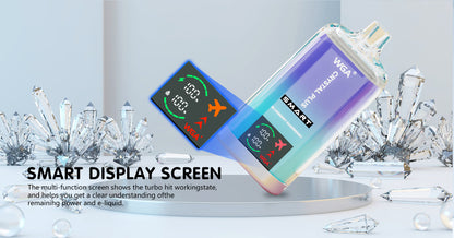 WGA Crystal Plus 16000 Puffs Disposable Vape-650mAh Battery, 27ml E-liquid, Multiple Nicotine 20 Flavors
