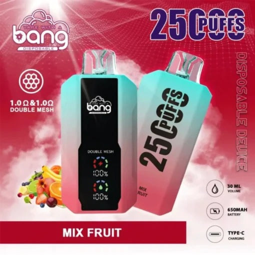 Bang 25000 Puffs Vape 25K Disposable Vape Pen E Cigarette Prefilled 30ml 650mAh Disposable Vape 12 Flavors