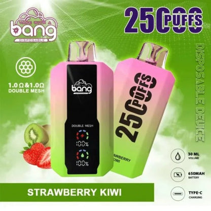 Bang 25000 Puffs Vape 25K Disposable Vape Pen E Cigarette Prefilled 30ml 650mAh Disposable Vape 12 Flavors