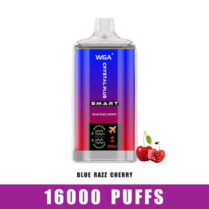 WGA Crystal Plus 16000 Puffs Disposable Vape-650mAh Battery, 27ml E-liquid, Multiple Nicotine 20 Flavors