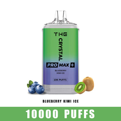 WGA Crystal Pro Max Plus 10000 Puffs Disposable Vape-550mAh Battery, 25ml E-liquid, Multiple Nicotine 10 Flavors