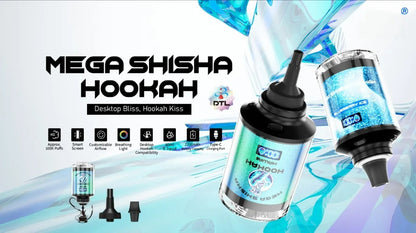 JNR Mega Shisha Hookah 100000 Puffs 100K Disposable Vape Pen E Cigarette Prefilled 60ml 2200mAh