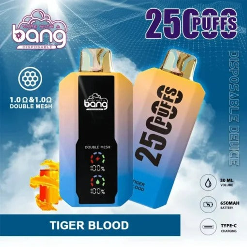 Bang 25000 Puffs Vape 25K Disposable Vape Pen E Cigarette Prefilled 30ml 650mAh Disposable Vape 12 Flavors