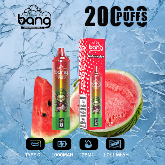 Bang King Double Crystal 20000 Puffs Vape 20K Disposable Vape Pen E Cigarette Prefilled 25ml 650mAh