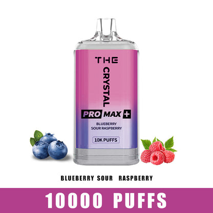 WGA Crystal Pro Max Plus 10000 Puffs Disposable Vape-550mAh Battery, 25ml E-liquid, Multiple Nicotine 10 Flavors