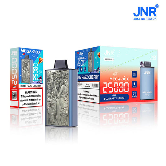 JNR Mega Box 25000 Puffs Disposable Vape-850mAh Battery, 30ml E-liquid, Multiple Nicotine 20 Flavors