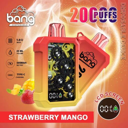 Bang King Double Crystal 20000 Puffs Vape 20K Disposable Vape Pen E Cigarette Prefilled 25ml 650mAh