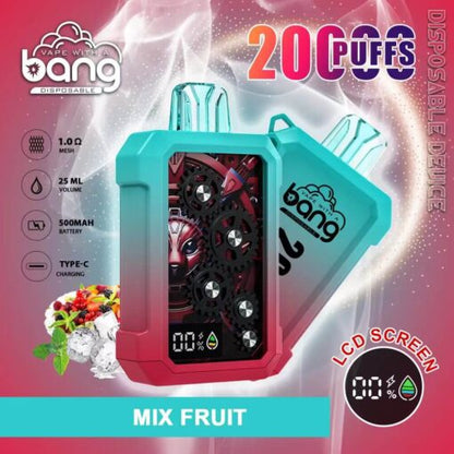 Bang 20000 Puffs Vape 20K Disposable Vape Pen E Cigarette Prefilled 25ml 500mAh Disposable Vape 12 Flavors