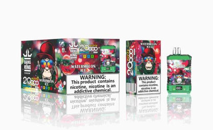 Bang King Box Double Crystal 20000 Puff 20k Display Screen Disposable Electronic Cigarette Vape
