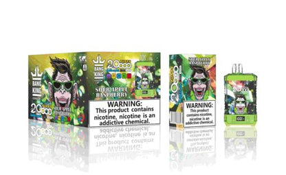 Bang King Box Double Crystal 20000 Puff 20k Display Screen Disposable Electronic Cigarette Vape