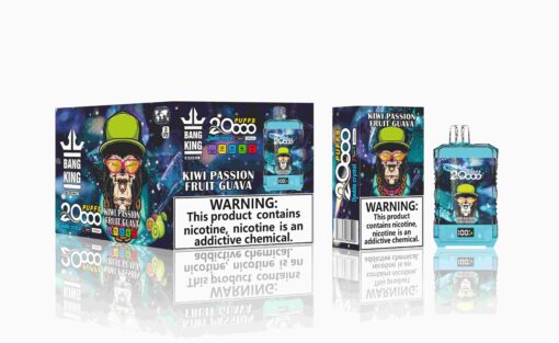 Bang King Box Double Crystal 20000 Puff 20k Display Screen Disposable Electronic Cigarette Vape