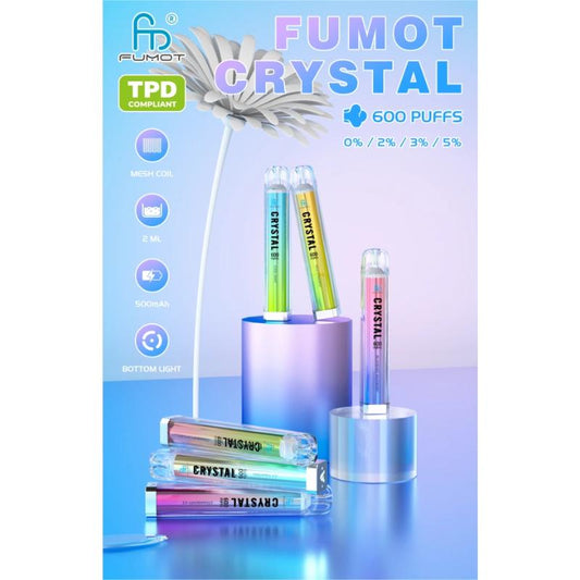 RandM FUMOT ORIGINAL RANDM CRYSTAL 600 Puffs Disposable Vape Wholesale