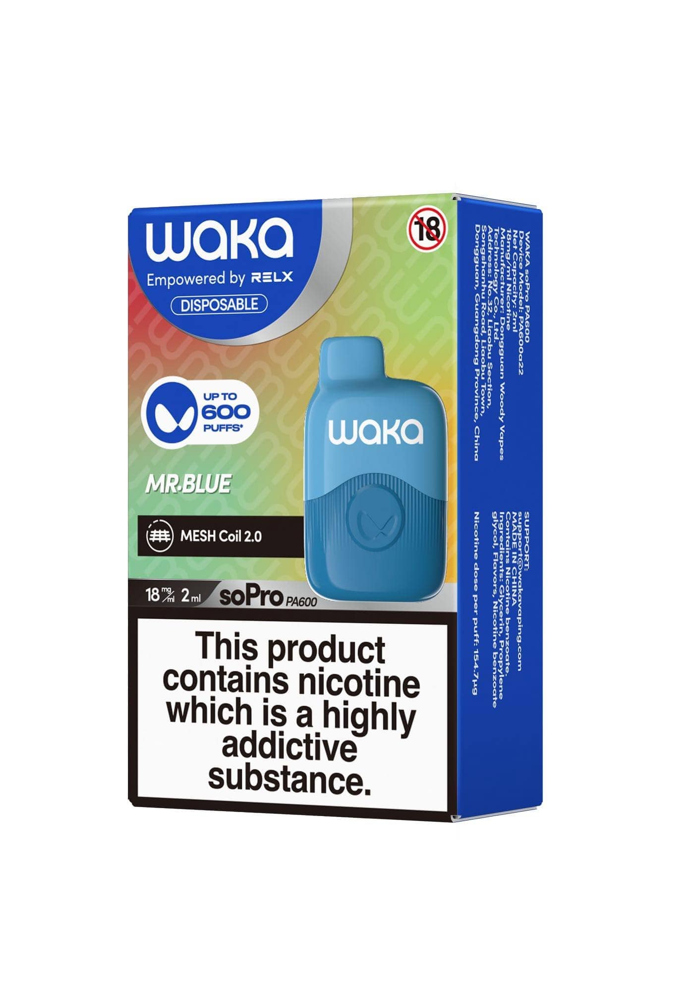 Best WAKA SoPro PA600 10000 Puffs Disposable Vape Waka Sopro 10000 PuffsDisposable Vape - Buy Vapes