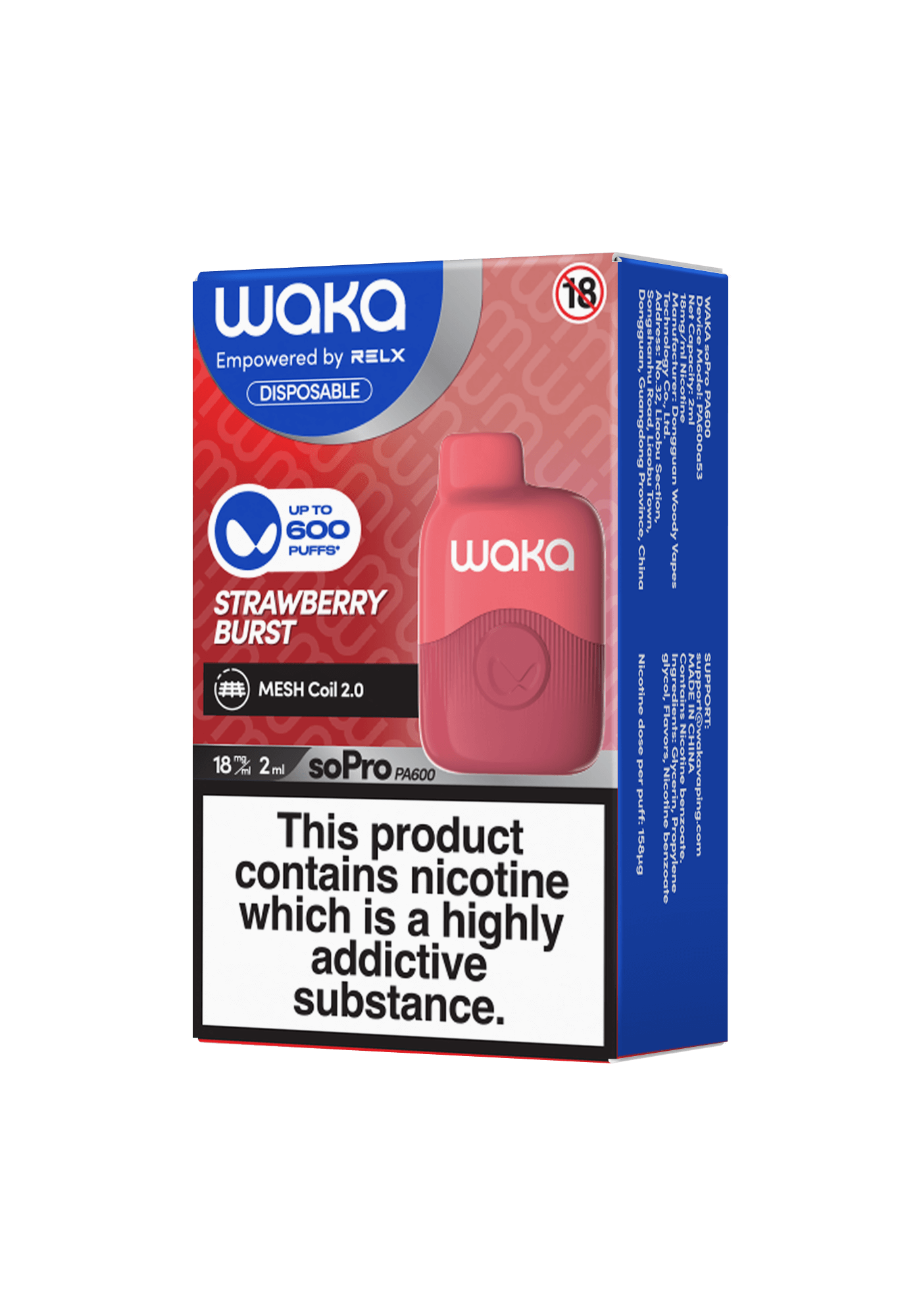 Best WAKA SoPro PA600 10000 Puffs Disposable Vape Waka Sopro 10000 PuffsDisposable Vape - Buy Vapes