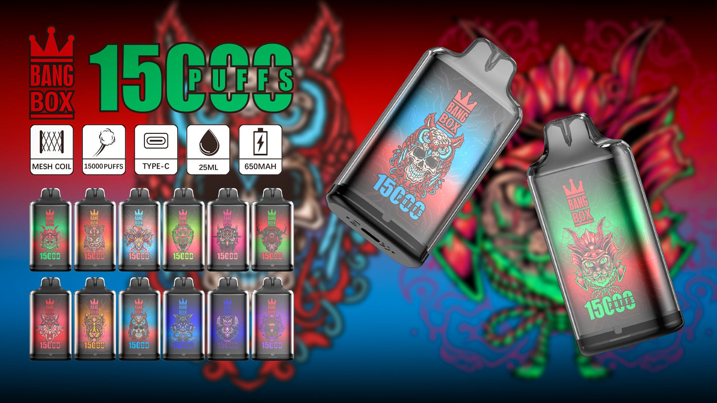 Bang 35000 Puffs/15000 Puffs Vape 35K/15K Disposable Vape Pen E Cigarette Prefilled 30ml /25ml 650mAh Disposable Vape 12 Flavors&nbsp;