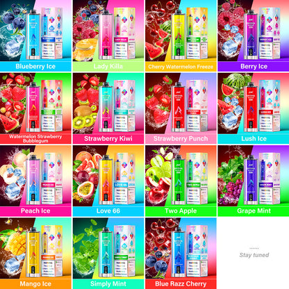JNR Shisha Max 22000 22K Puffs Original DTL Disposable Vape Pen-1100mAh Battery, 29ml E-liquid, Multiple Nicotine 15 Flavors