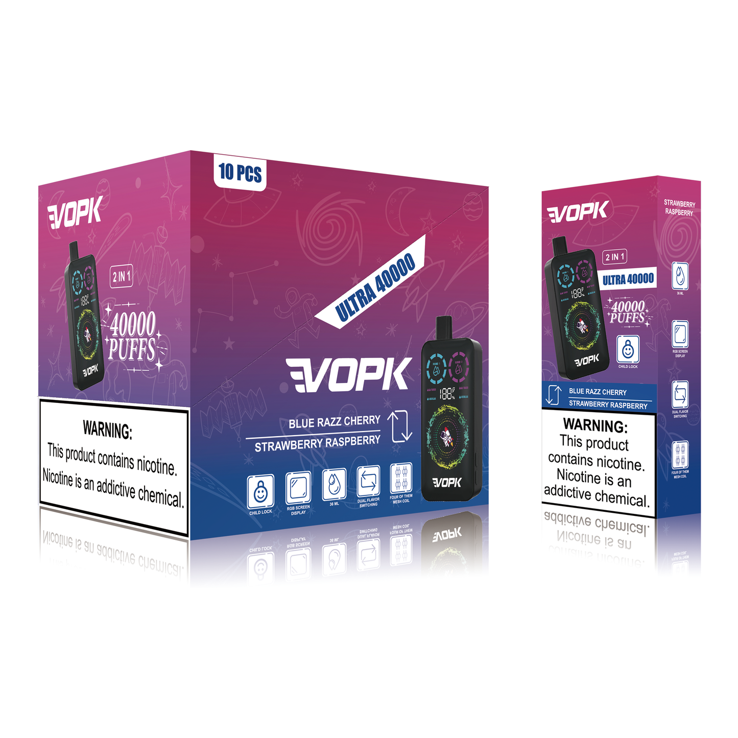 VOPK ULTRA 40000 Puffs Double Taste Disposable Vape – Advanced Features for Maximum Enjoyment