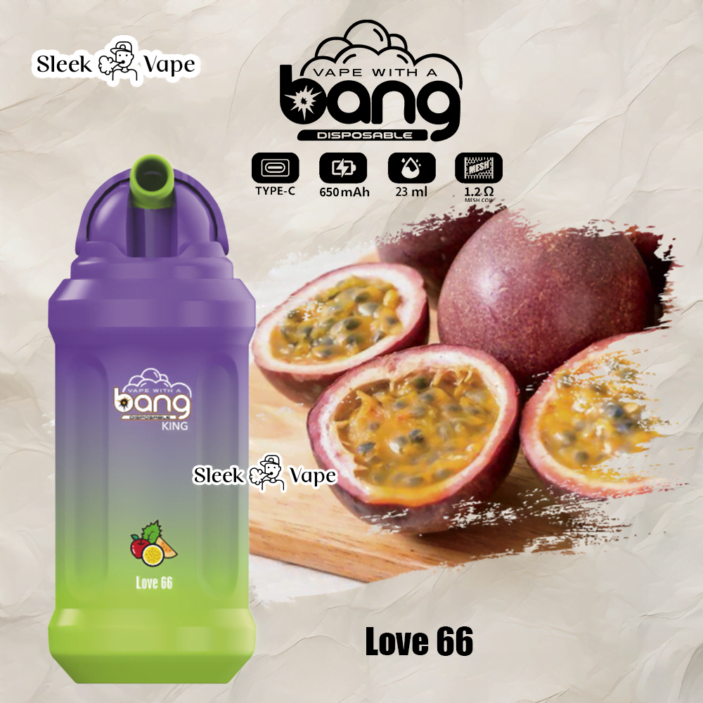 Bang King 12000 Puffs 0% 2% 3% 5% Nicotine Rechargeable Disposable Pod- 23ml E-Liquid, 850mAh Battery 20 Flavors