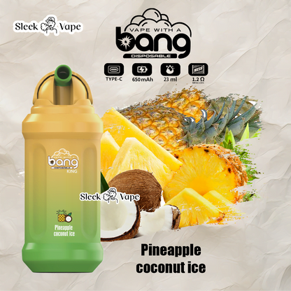 Bang King 12000 Puffs 0% 2% 3% 5% Nicotine Rechargeable Disposable Pod- 23ml E-Liquid, 850mAh Battery 20 Flavors