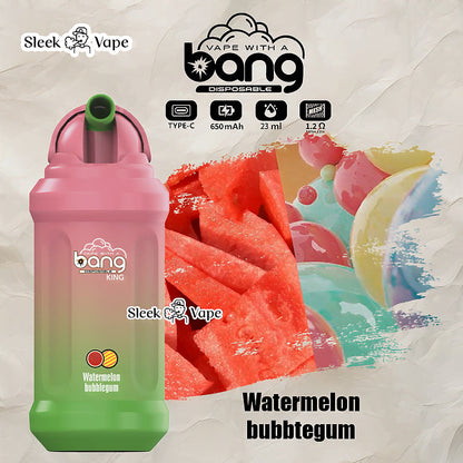 Bang King 12000 Puffs 0% 2% 3% 5% Nicotine Rechargeable Disposable Pod- 23ml E-Liquid, 850mAh Battery 20 Flavors
