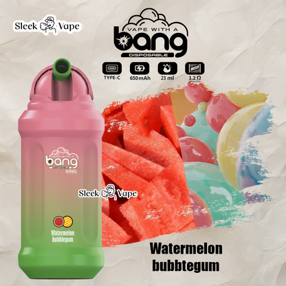 Bang King 12000 Puffs 0% 2% 3% 5% Nicotine Rechargeable Disposable Pod- 23ml E-Liquid, 850mAh Battery 20 Flavors