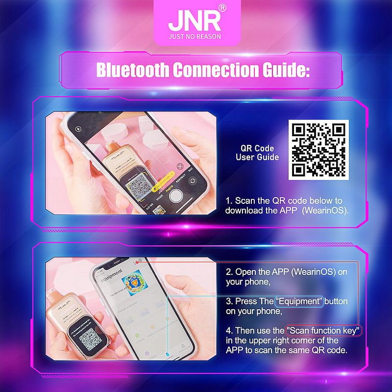 JNR Vape Watch 30000 30K Puffs Smoke Hot Selling Original Smart Disposable Vape-1000mAh Battery, 19ml E-liquid, Multiple Nicotine 10 Flavors