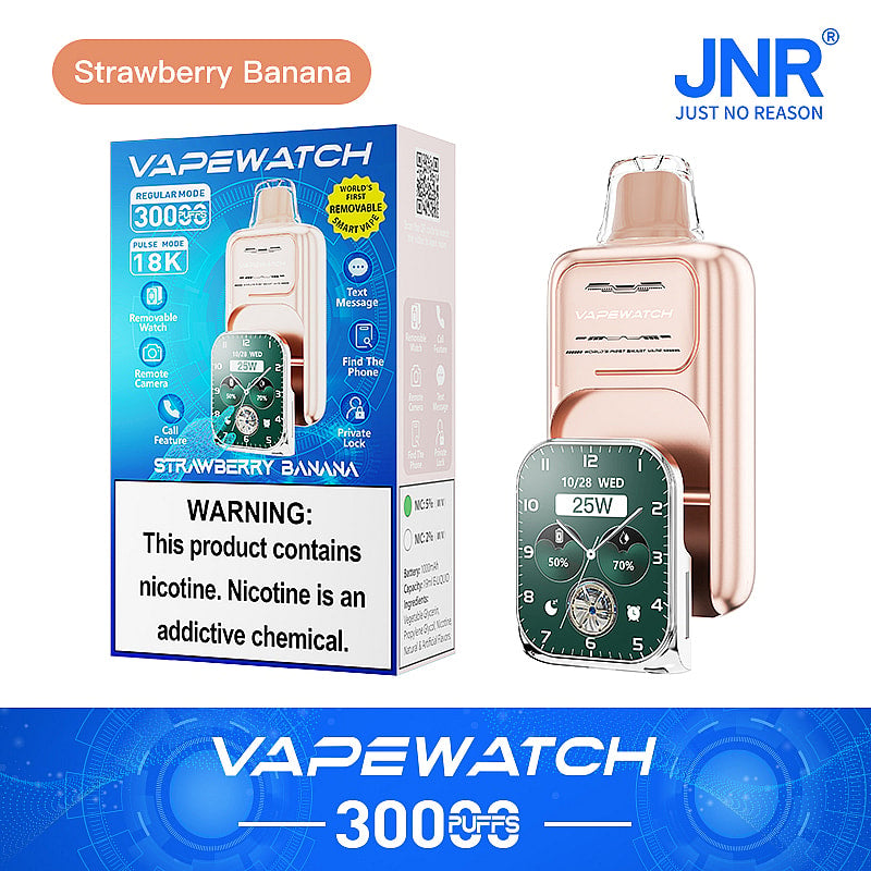 JNR Vape Watch 30000 30K Puffs Smoke Hot Selling Original Smart Disposable Vape-1000mAh Battery, 19ml E-liquid, Multiple Nicotine 10 Flavors