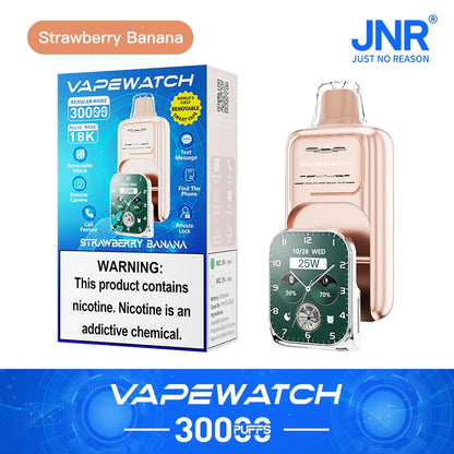 JNR Vape Watch 30000 30K Puffs Smoke Hot Selling Original Smart Disposable Vape-1000mAh Battery, 19ml E-liquid, Multiple Nicotine 10 Flavors