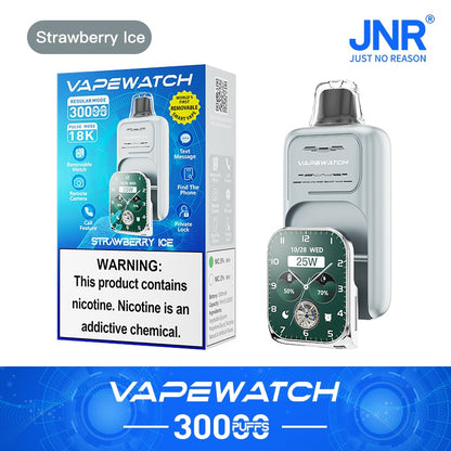 JNR Vape Watch 30000 30K Puffs Smoke Hot Selling Original Smart Disposable Vape-1000mAh Battery, 19ml E-liquid, Multiple Nicotine 10 Flavors