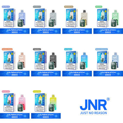 JNR Vape Watch 30000 30K Puffs Smoke Hot Selling Original Smart Disposable Vape-1000mAh Battery, 19ml E-liquid, Multiple Nicotine 10 Flavors