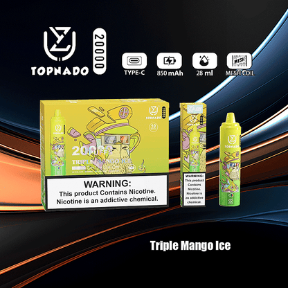 UZY Tornado 20000 Puffs 0% 2% 3% 5% Nicotine LED Display New Electronic Cigarette Pen